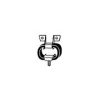 HJS 83 42 7758 Holder, exhaust system